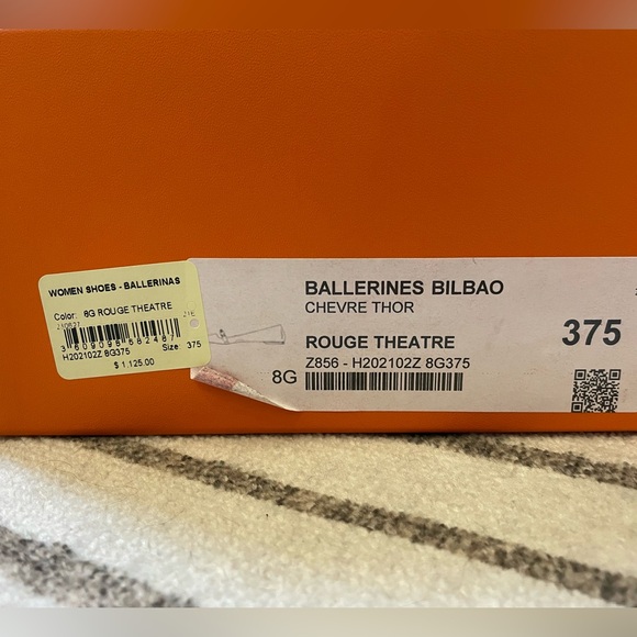 BNIB Hermes Kelly lock Ballet flats sz 37.5 - Picture 6 of 16